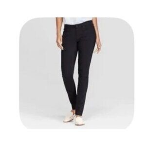 Universal Thread Womens Black Skinny Jeans 14/32R Cotton Blend Stretch Denim